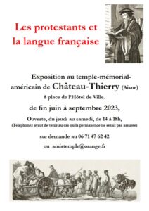 Affiche de l'exposition au Temple de Chateau-Thierry